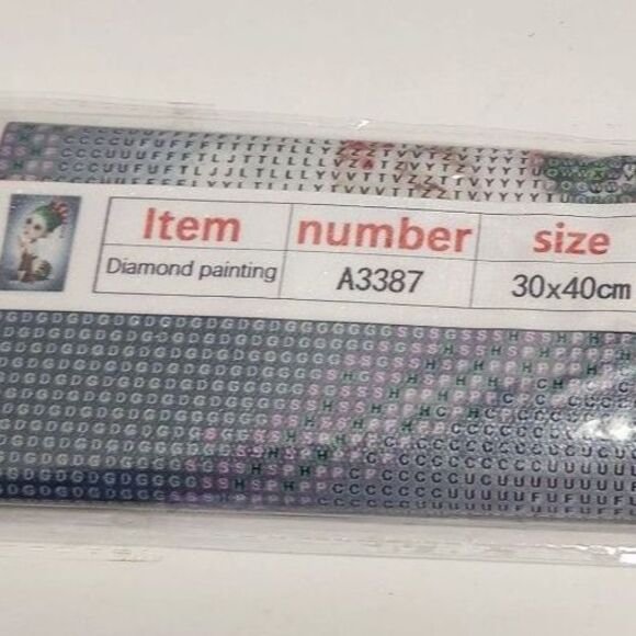 DIY 5D Diamond Painting Big Eyed Christmas Elf Girl A3387 - Picture 3 of 4